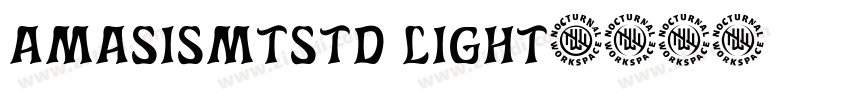 amasismtstd light字体转换
